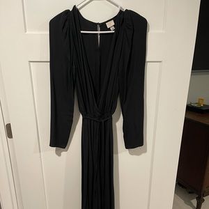 Long sleeve wide leg jumpsuit